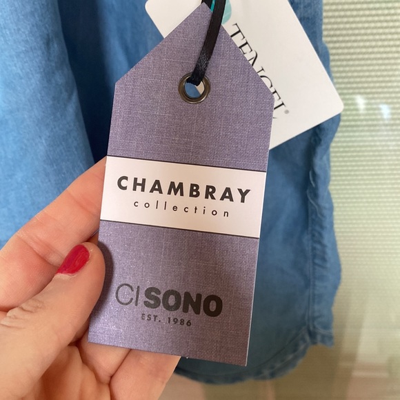 NWT Ci Sono Clothing Size 3X Chambray Shorts - Picture 5 of 17
